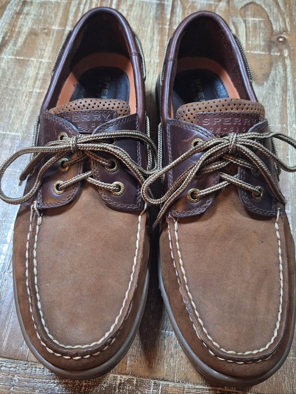 Sperry Top-Sider Billfish 3-Eye Men's Casual  Brown Leather‎ Boat Shoes 13 M